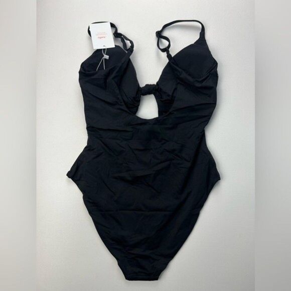 NWT Andie Swim The Santorini One Piece Black Swimsuit Size L - Picture 6 of 13